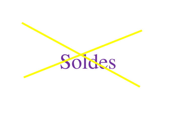 Pas de soldes sur ce site