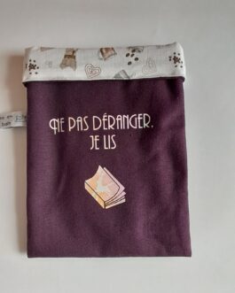 Pochette à livre violette