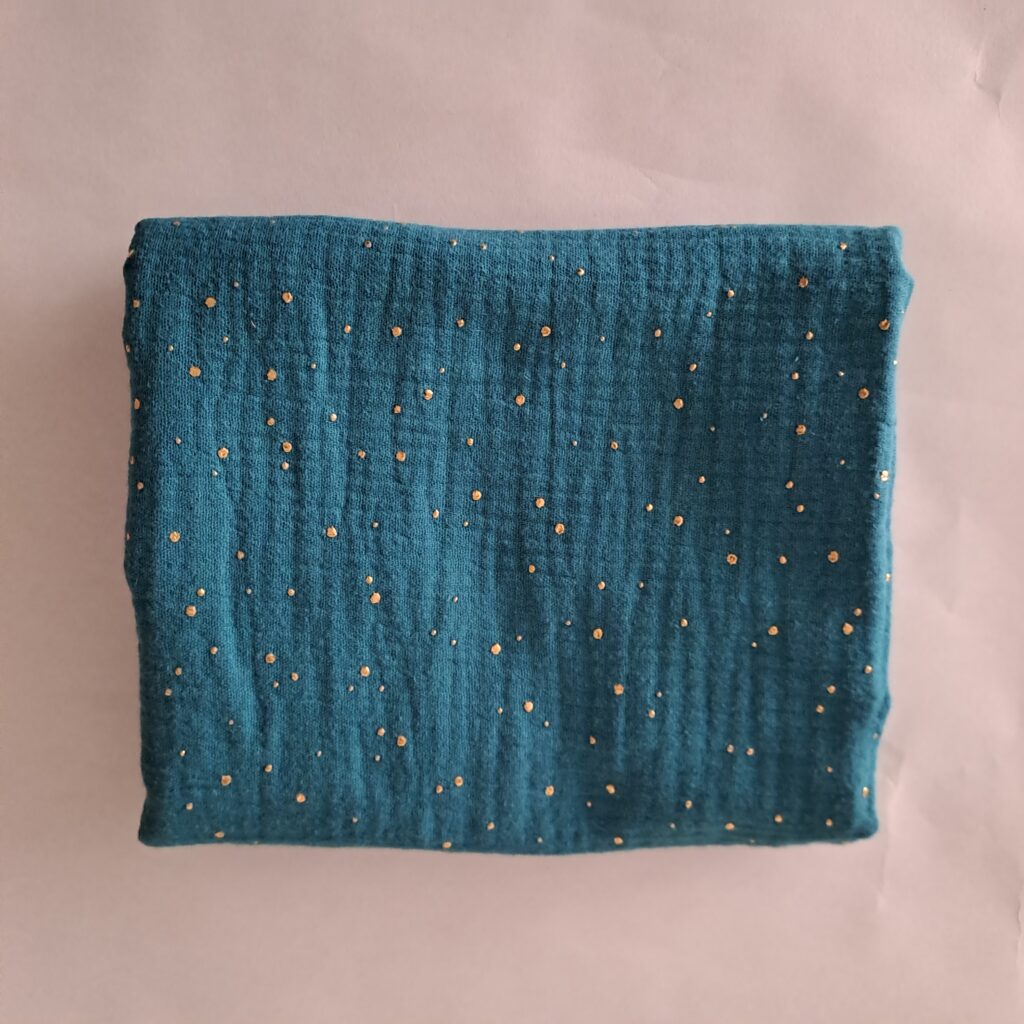 Chèche bleu pétrole