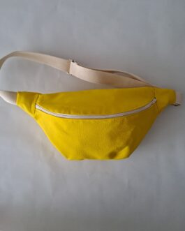 Sac banane simili cuir jaune