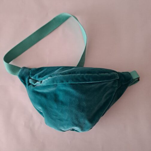 Sac banane velours vert