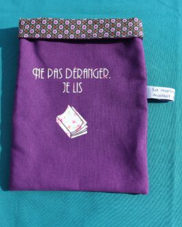 Pochettes à livres bulles violettes